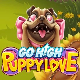 Official Slots logo: Go High Puppy Love by RubyPlay at Spinstein Casino