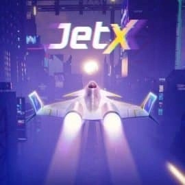 jetX slot logo by SmartSoft at Spinstein Casino