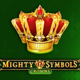 Official Slots logo: Mighty Symbols Crowns by Wazdan at Spinstein Casino