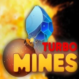 Turbo Mines logo by Turbo Games at Spinstein Casino