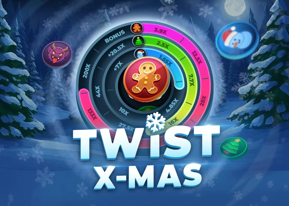 Twist X-mas slot icon by InOut, available at Spinstein Casino